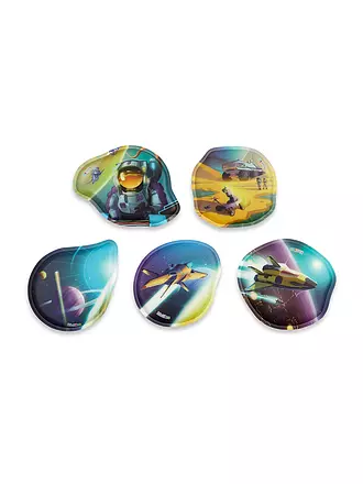 ERGOBAG | Set de 5 Kletties de contorno Amigos Dragones | bunt